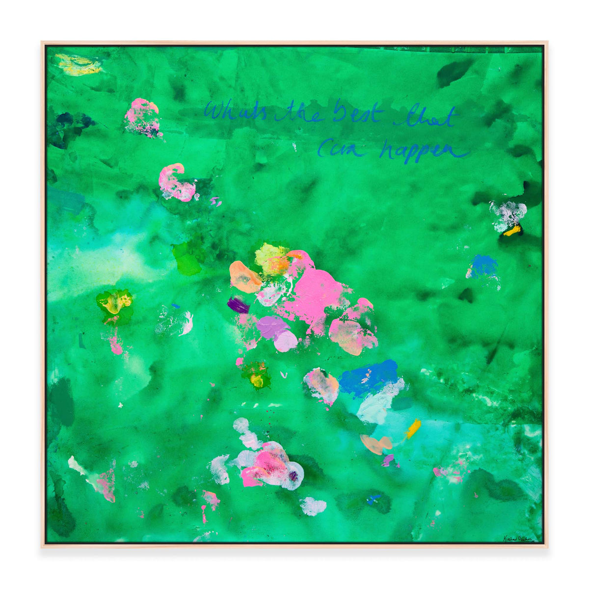 “What's The Best That Can Happen #1" 123 x 123cm