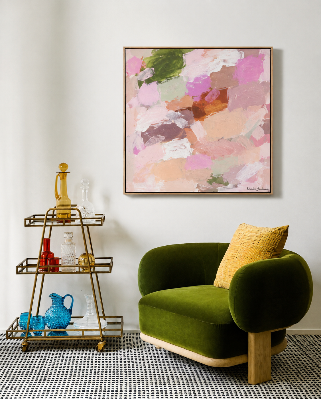 NEW: 'Blush #4' - 63 x 63cm