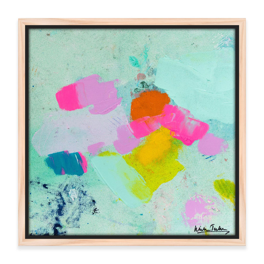 "Mint sunsets" 33cm x 33cm