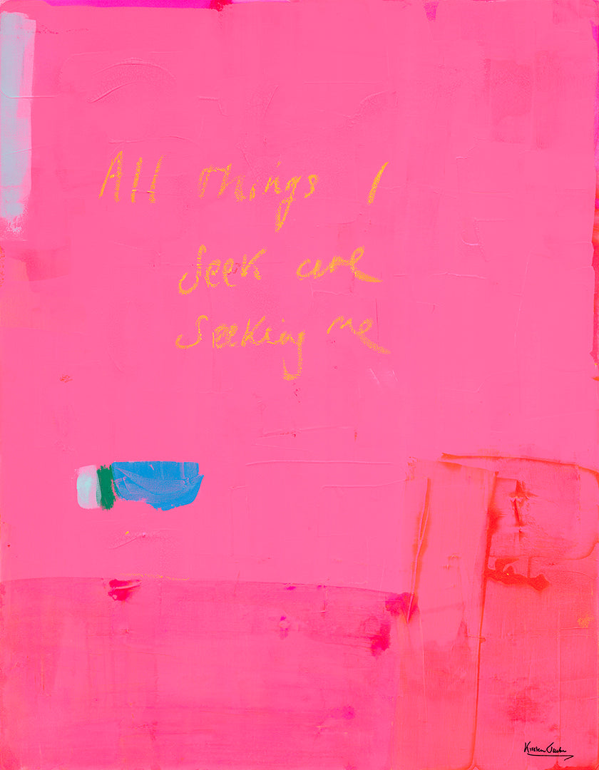"All Things I Seek Are Seeking Me Series #1" 93cm x 73cm