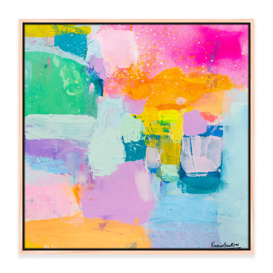 "Colourful love" 53cm x 53cm