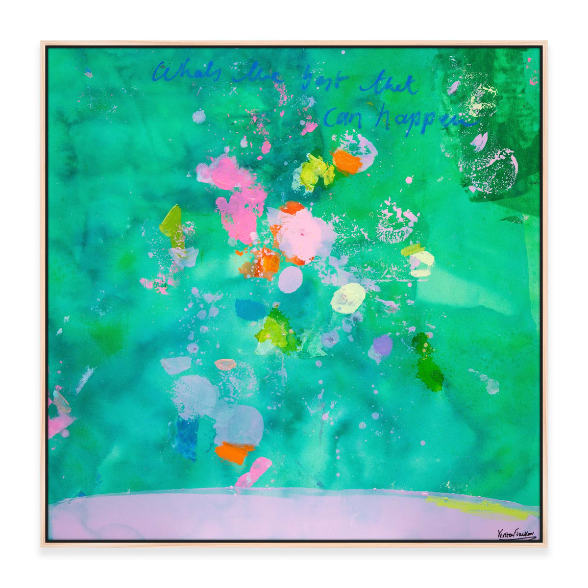 “What's The Best That Can Happen #5" 93 x 93cm