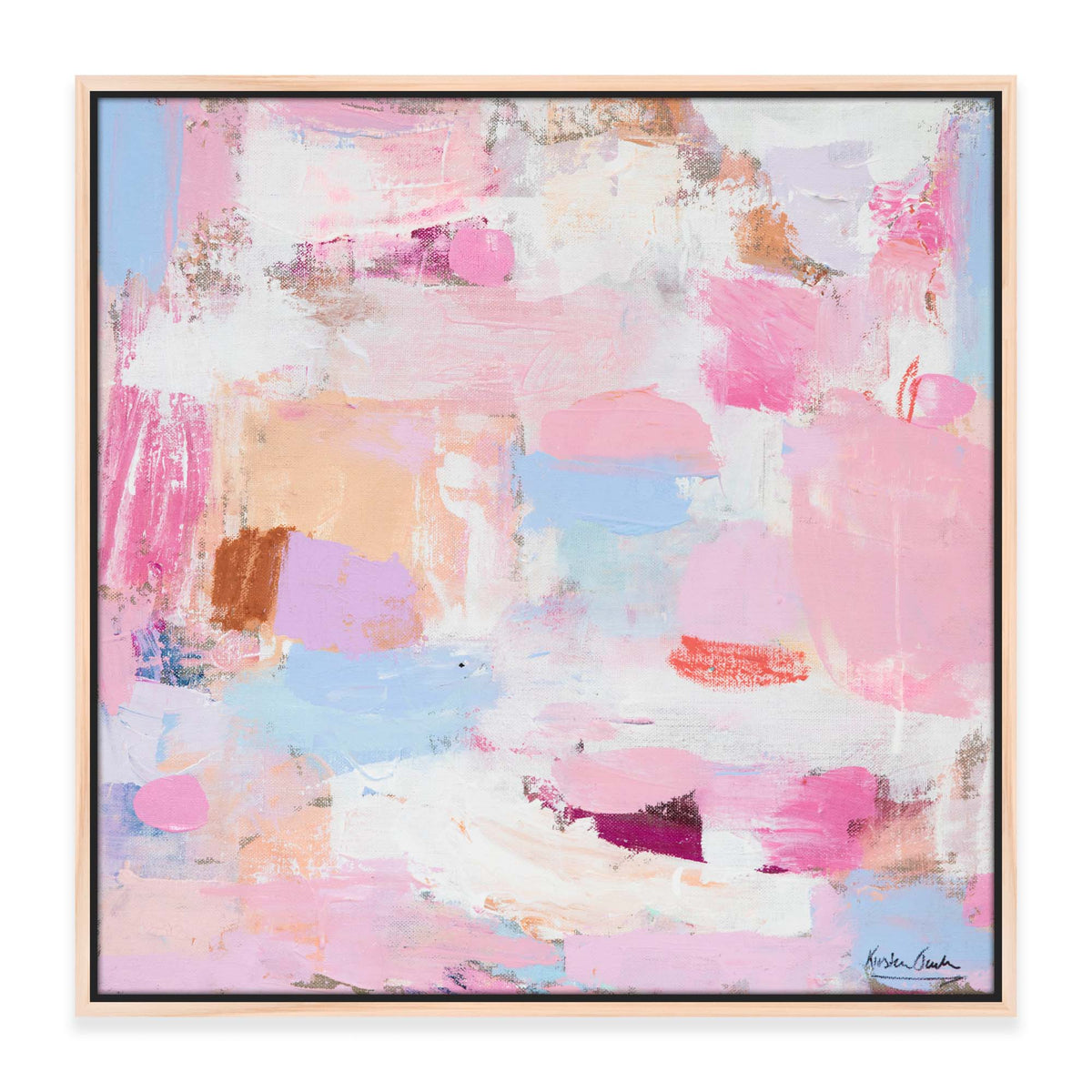 NEW: 'Baby Pink' - 63cm x 63cm