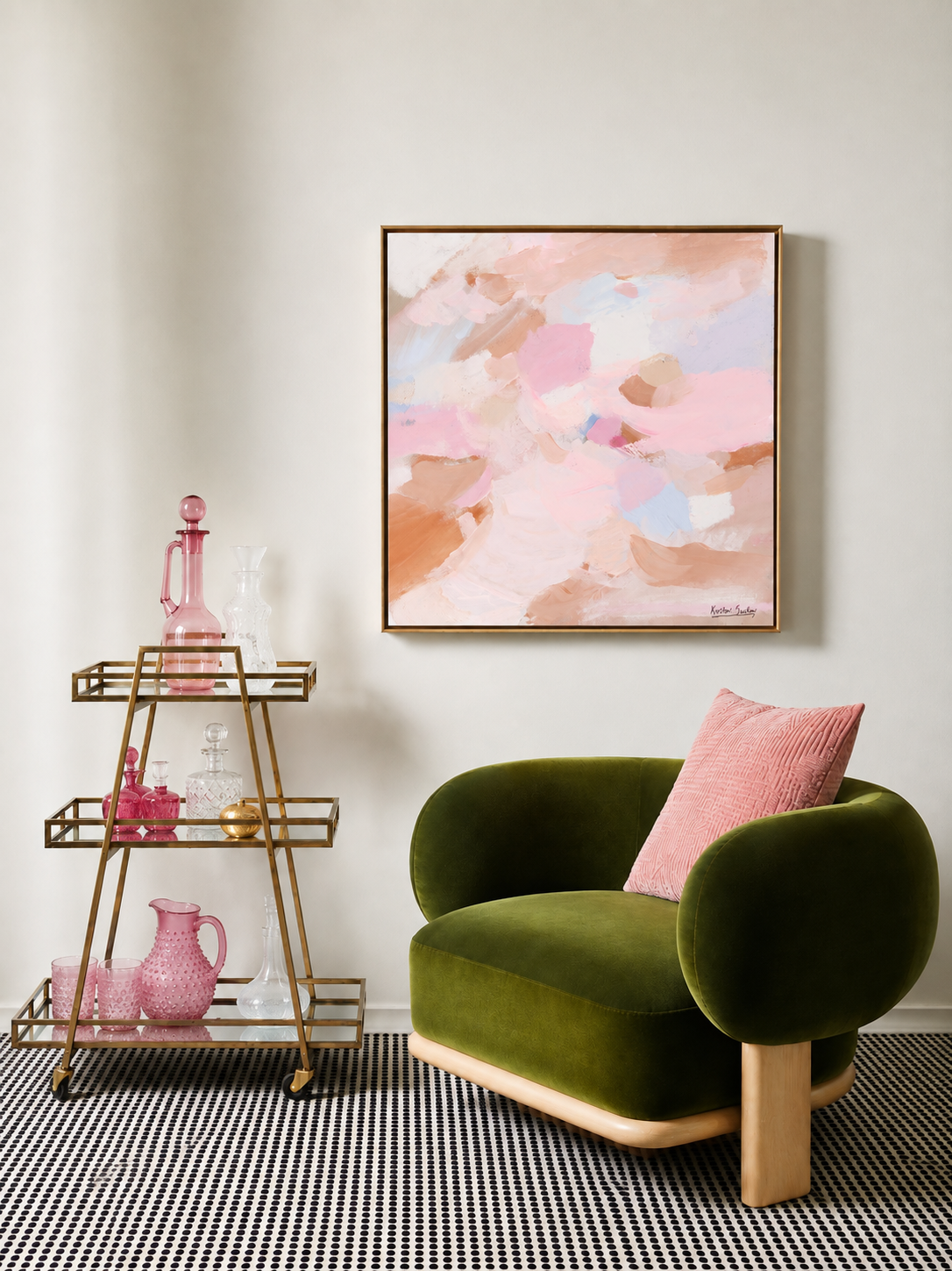 NEW: 'Blush #5' - 63 x 63cm