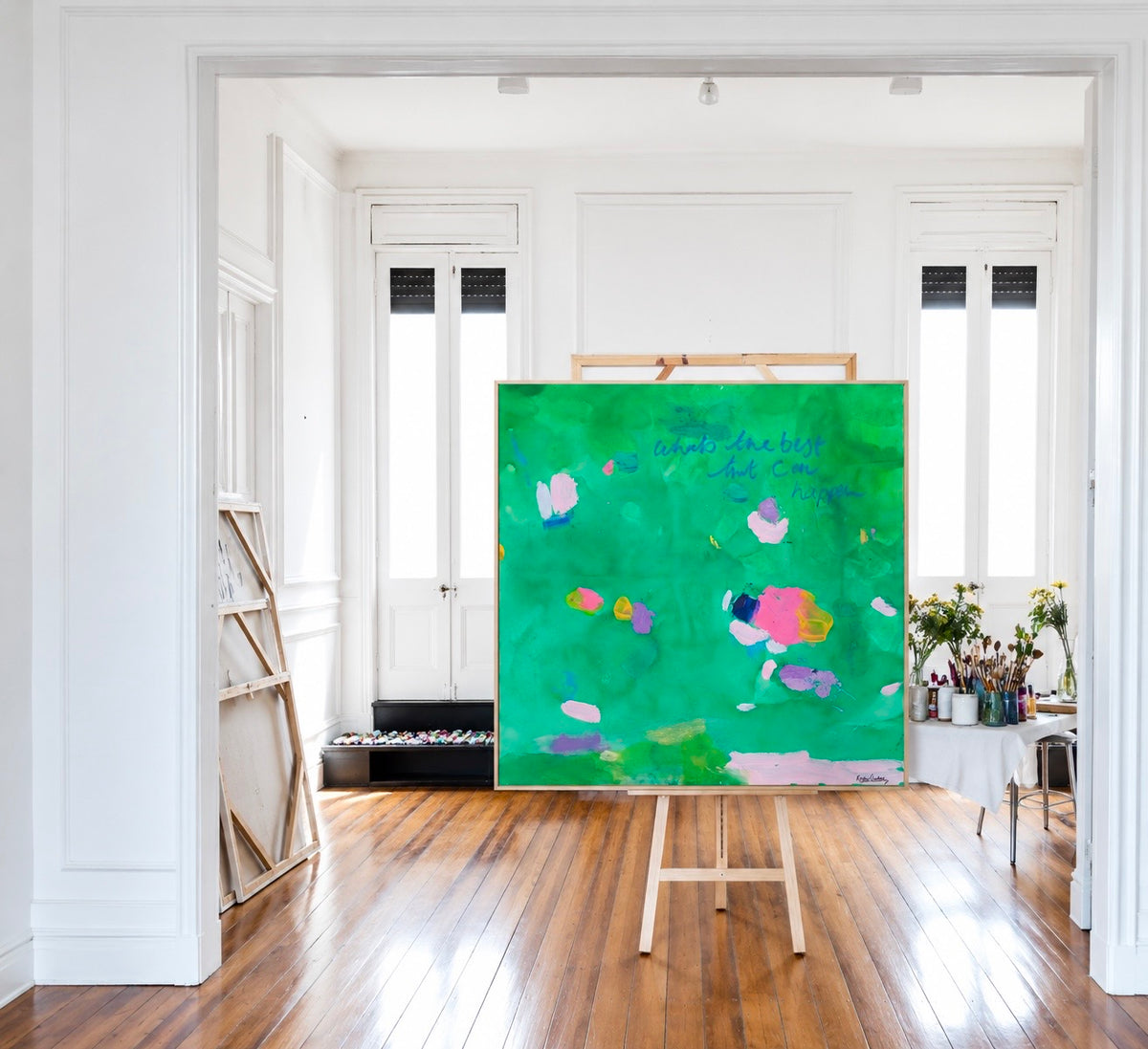 NEW: 'What's The Best That Can Happen #29' - 93 x 93cm