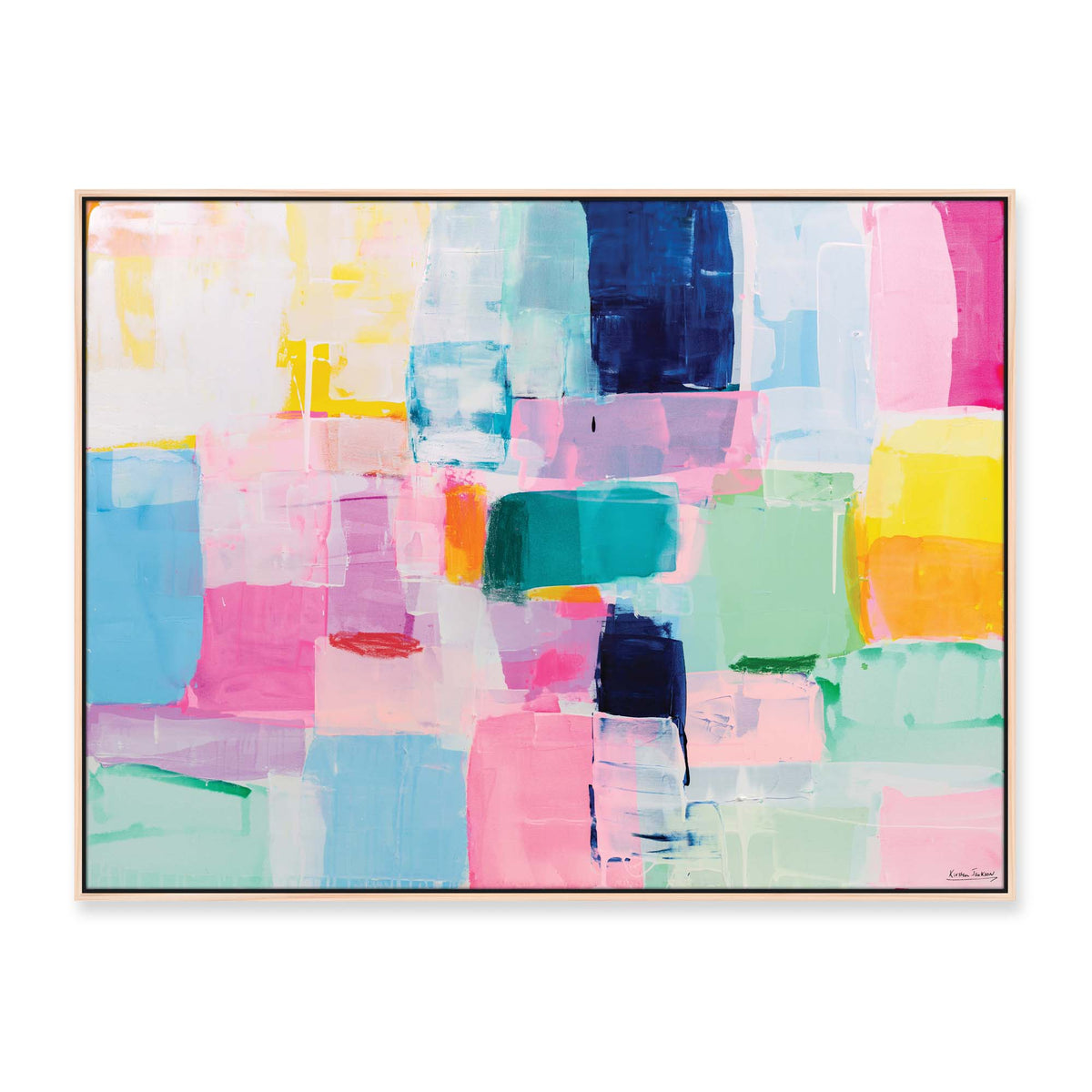 'Good Things Happen To Me' - 120 x 90cm - framed in natural timber