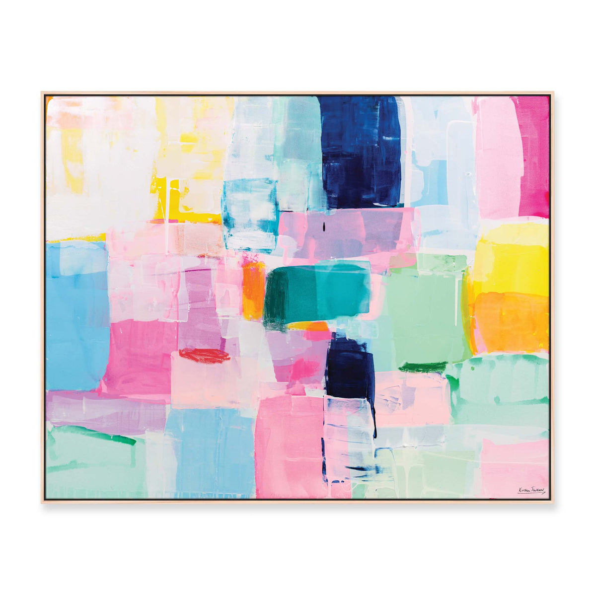 'Good Things Happen To Me' - 150 x 120cm - framed in natural timber