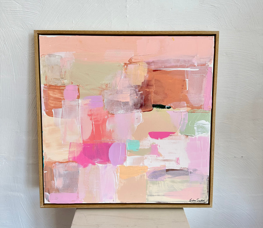 favourite love   63cm x 63cm framed in oak now!