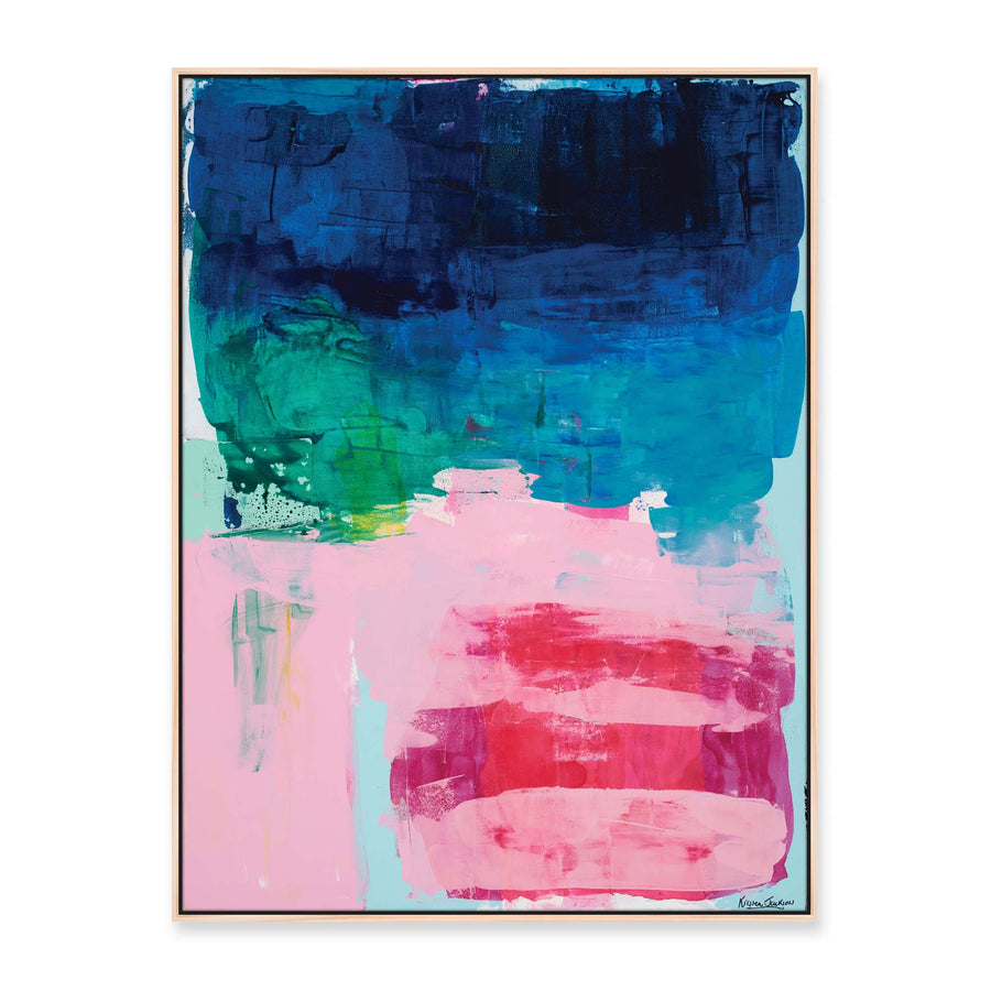 'In Love' - 120 x 90cm - framed in natural timber