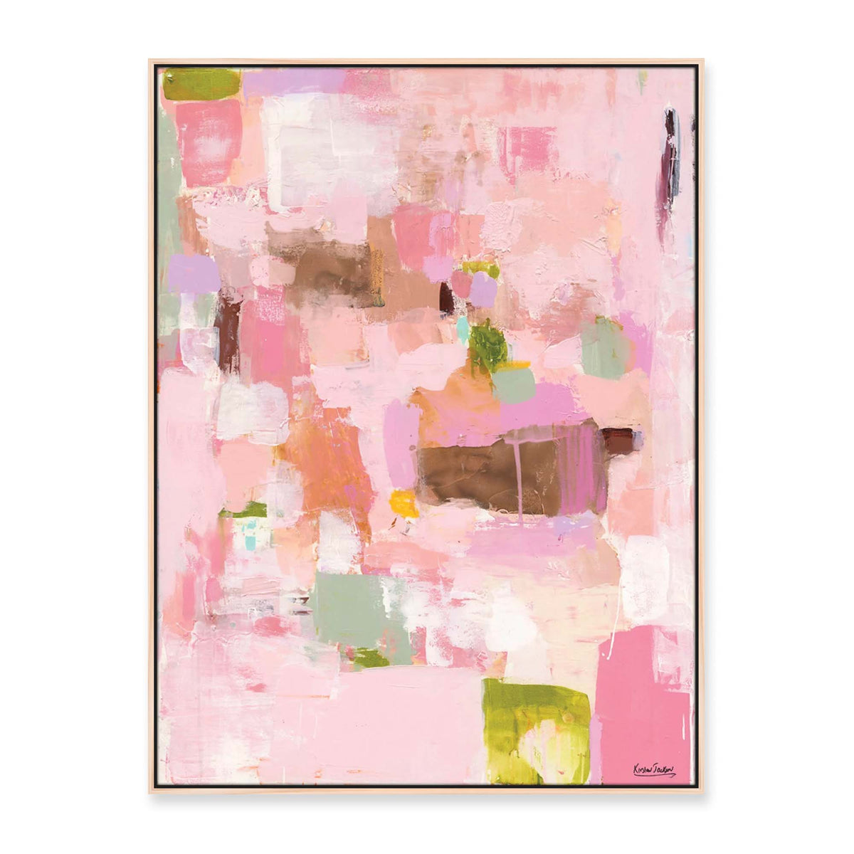 'My favourite Love #1' - 120 x 90cm - framed in natural timber