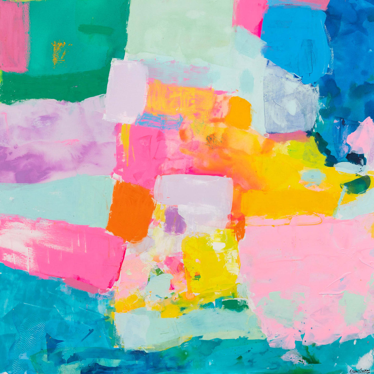 NEW: ‘Ocean Sunset’ 123 x 123cm