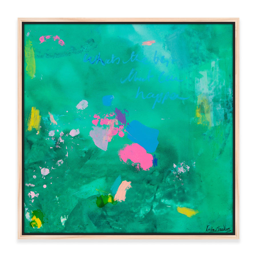 ‘What's The Best That Can Happen #18’ 53cm x 53cm