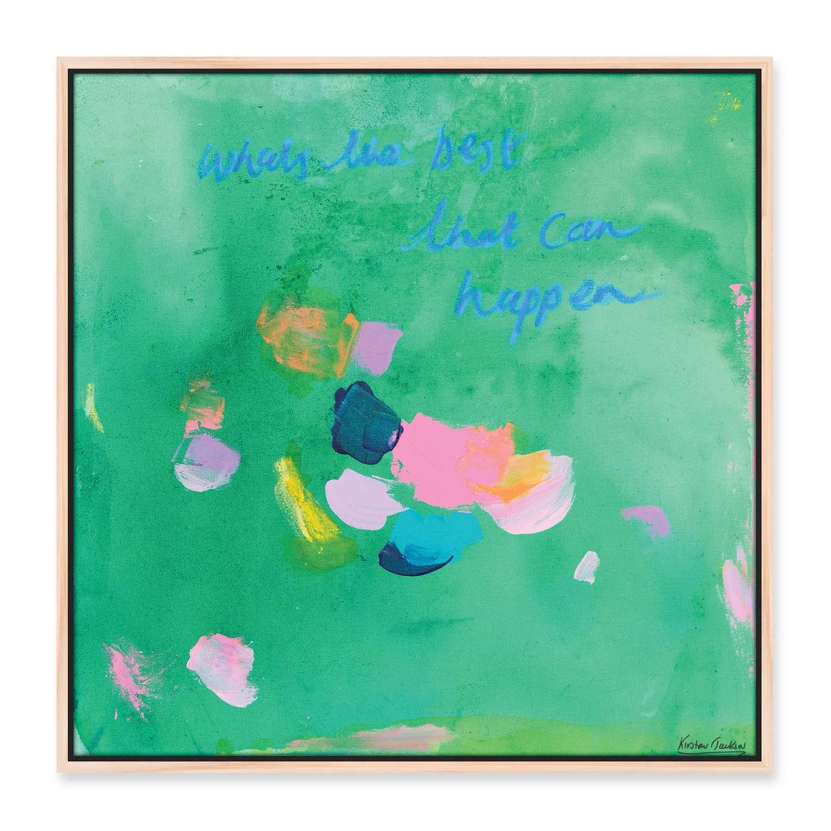 NEW: 'What's The Best That Can Happen #32' - 63 x 63cm