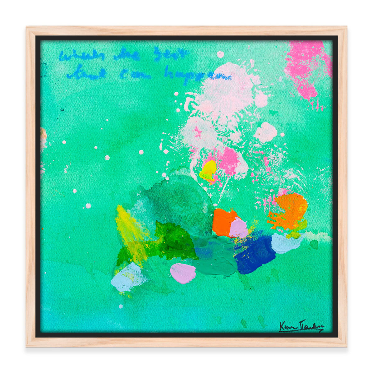 NEW: &quot;Whats The Best That Can Happen Series #1&quot; 33cm x 33cm