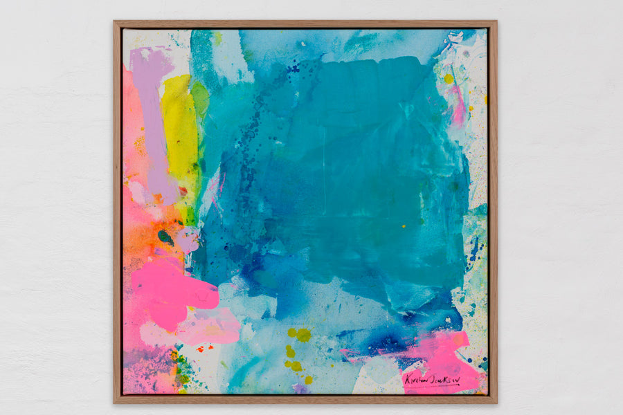 Turquoise energy 53cm x 53cm
