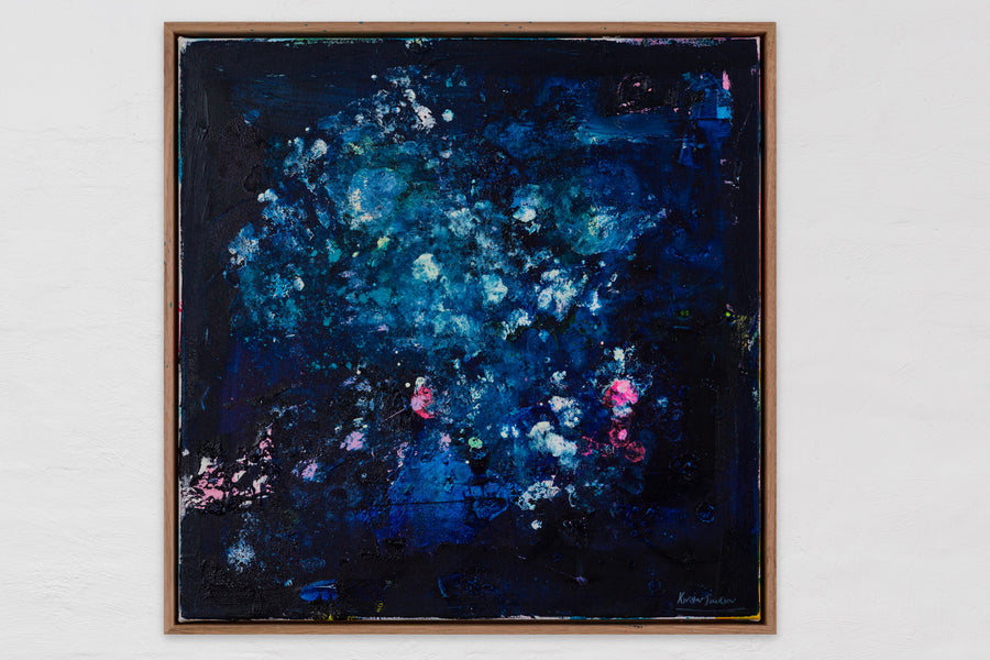 Blue tango series #2  53cm x 53cm