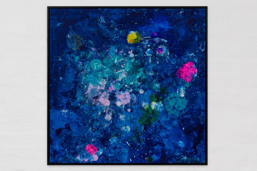 Blue Tango series  53cm x 53cm framed in black