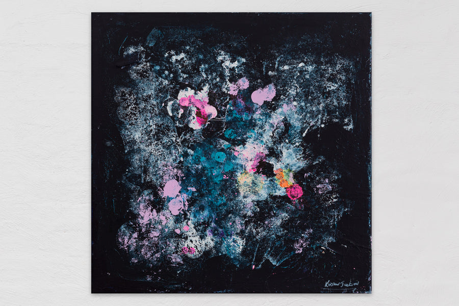Tango all night #5    63cm x 63cm framed in a black oak frame