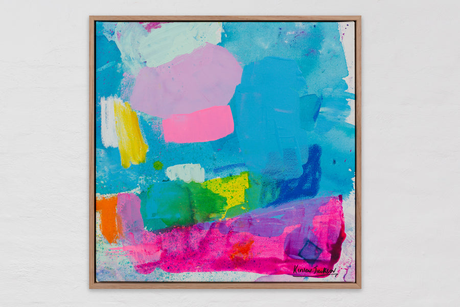 Blue tropics   53cm x 53cm