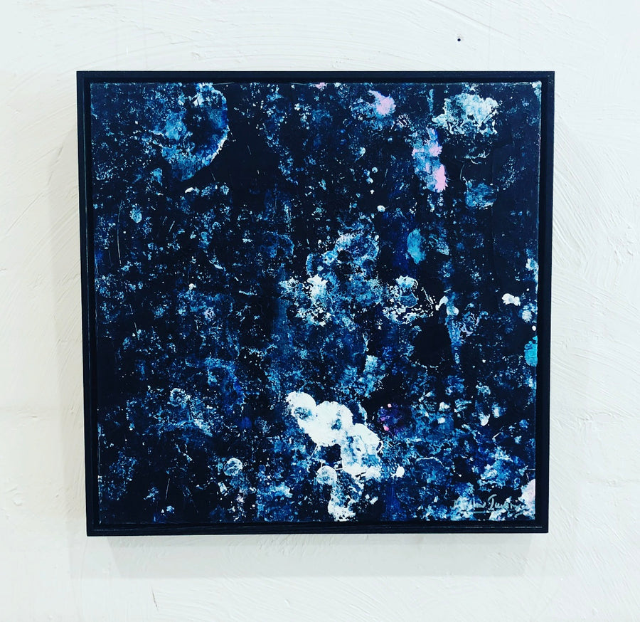 Tango all night #3  53cm x 53cm framed in a black oak frame