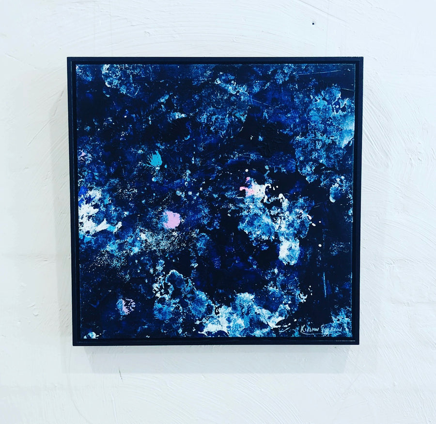 Tango all night #4  53cm x 53cm framed in a black oak frame