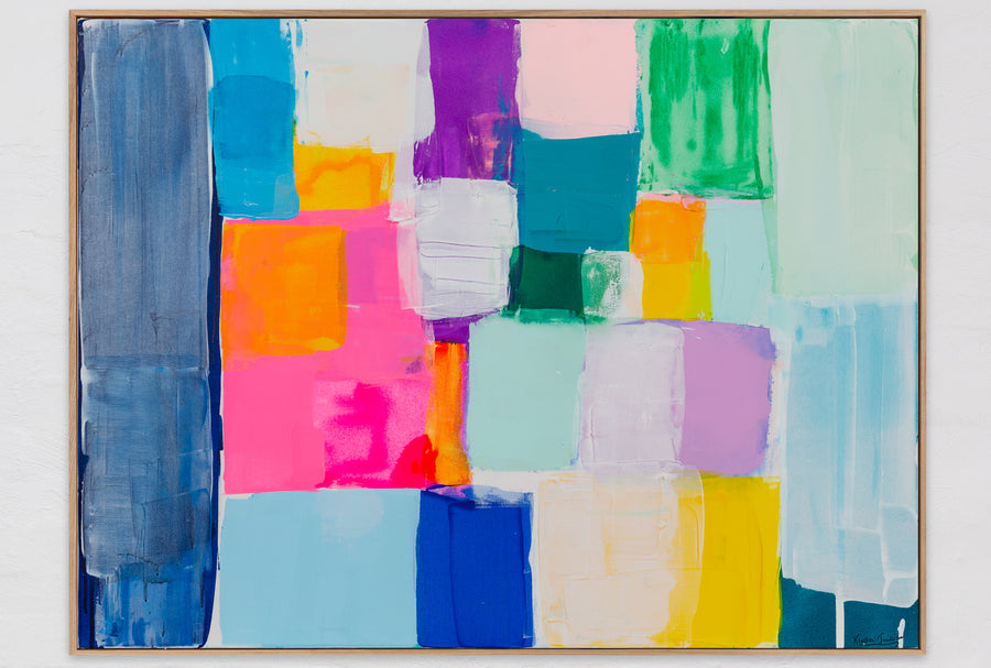 "I am full of energy and vibrant health" 123cm x 93cm